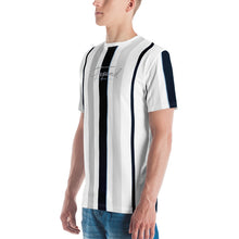 Load image into Gallery viewer, Navy Stripe Script T-shirt